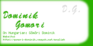 dominik gomori business card